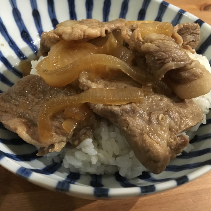 簡単！焼肉用の豚肉を使って煮豚丼